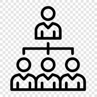 organization, structure, management, hierarchy icon svg