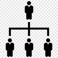 organizational design, organizational chart, business structure, business design icon svg