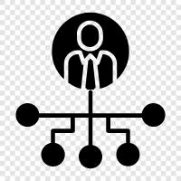 Organisation, Organisationsplan, Organisationsstruktur, Management symbol