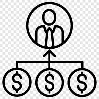 Organisation, Organisationsdiagramme, Unternehmensorganisation, Hierarchie symbol