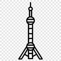 Oriental Pearl Tower Shanghai, Oriental Pearl Tower Beijing, Oriental Pearl Tower Guangzhou, Oriental Pearl Tower icon svg