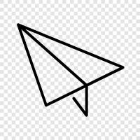 origami, folding, airplane, model icon svg