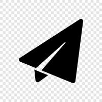 origami, flight, paper airplane, folding icon svg