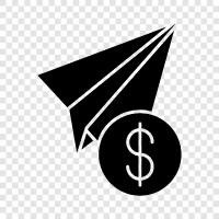 origami dollar, paper airplane tutorial, paper plane and dollar icon svg