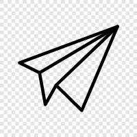 origami, folding, paper, airplane icon svg