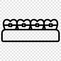 ортодонтист, брекеты, лечение, зубоврачебный ортодонт Значок svg