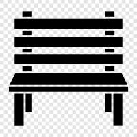 outdoor bench, garden seating, garden seat, garden seating set icon svg