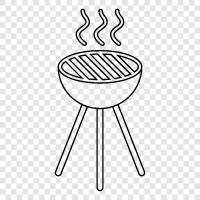 outdoor grill, charcoal grill, gas grill, propane grill icon svg