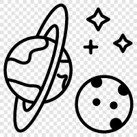 Outer Space, Space Travel, Solar System, Astronomy icon svg