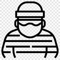 outlaw, criminal, criminal activity, bank robbery icon svg