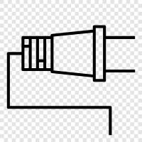 Steckdose, Stecker, Adapter, Elektriker symbol