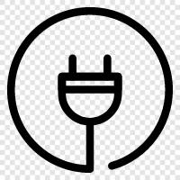 outlet, power, USB, cord icon svg