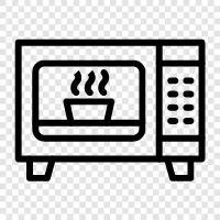 oven, microwave oven, microwave popcorn, microwaves icon svg