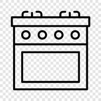 Backofen, Toaster, Konvektionsofen, Backen symbol