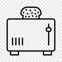 oven, toaster oven, broil, rack icon svg