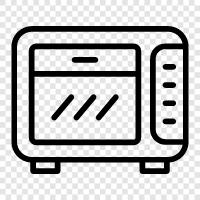 oven, reheat, microwave popcorn, microwave dinner icon svg