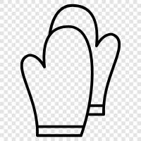 oven gloves, stove top gloves, BBQ gloves, kitchen gloves icon svg