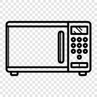 oven, cooking, reheating, microwave oven icon svg