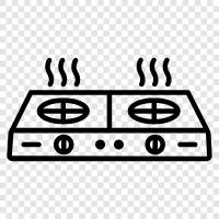 Backofen, Herd, Reichweite, Grill symbol