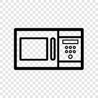 oven, cooking, reheating, microwave oven icon svg