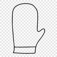 Ofenhandschuh, Ofenhandschuhe, Backofen Liner, Backofenreiniger symbol