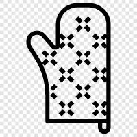 oven mitts, oven gloves icon svg