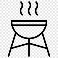 oven roasted, barbequed, grilled, roasted icon svg