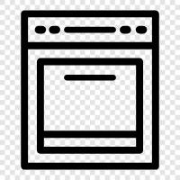 Backofen, Backen, Essen, Kochen symbol