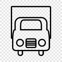 over the road, cargo, transport, cargo truck icon svg