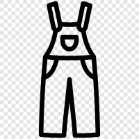 overalls, work clothes, clothing, men s icon svg