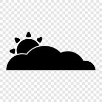 overcast, rain, thunderstorm, storm icon svg