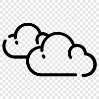 overcast, rain, thunderstorm, storm icon svg