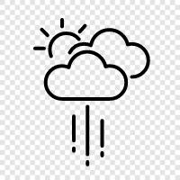 overcast, rain, thunder, lightning icon svg