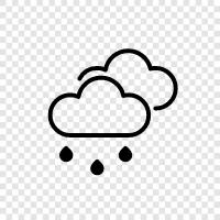 overcast, rain, thunderstorm, storm icon svg