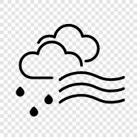 overcast, rain, thunderstorm, storm icon svg