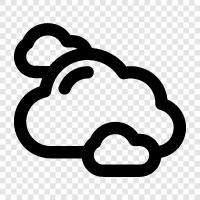 overcast, rain, thunderstorm, rainfall icon svg