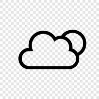 overcast, gray, rain, precipitation icon svg