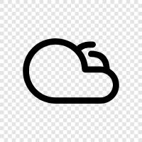 overcast, gray, rain, thunder icon svg