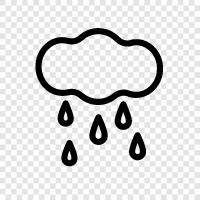Overcast, bulutlu, ıslak, fırtınalar ikon svg