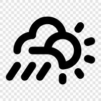 overcast, cloudy, rainy, wet icon svg