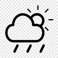 overcast, rain, thunderstorms, cloudy icon svg