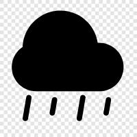 overcast, rainy, thunderstorm, cloudy icon svg