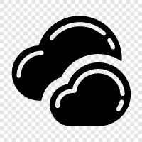 overcast, rain, thunderstorm, dark icon svg