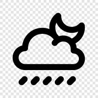 overcast, rain, thunder, rainbows icon svg