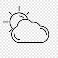 overcast, cloudy, dismal, dull icon svg