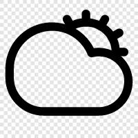 overcast, precipitation, weather, cloudy skies icon svg