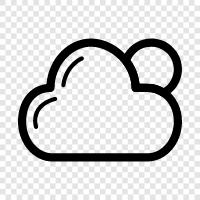 overcast, cloudy skies, rain, forecast icon svg