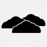 overcast, cloudy day, cloudy skies, rain icon svg