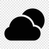 overcast, gray, rain, thunder icon svg