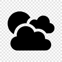 overcast, gray, rain, thunderstorm icon svg